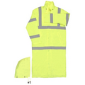 S163 Aware Wear ANSI Class 3 Hi-Viz Lime Long Rain Coat (Medium)
